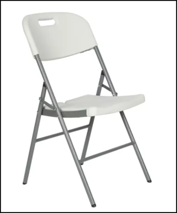 Set 6 Sillas Plegable Comoda Jardin Plastico Fiestas Blanco 