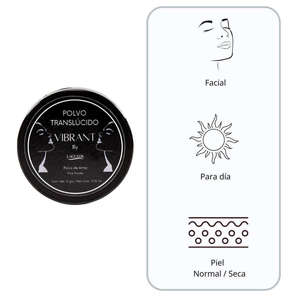 PolvoTraslúcido de Arroz Vibrant de Laguede.