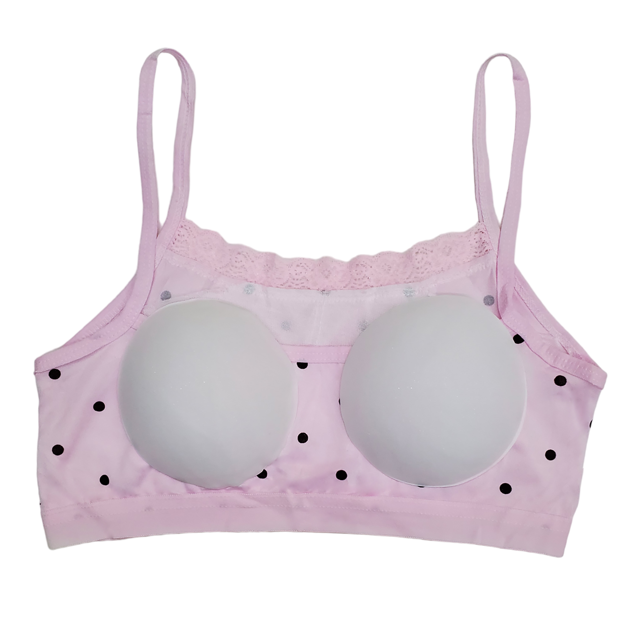 Corpiño Top Tirante Delgado Encaje Estampado Niña 6pz