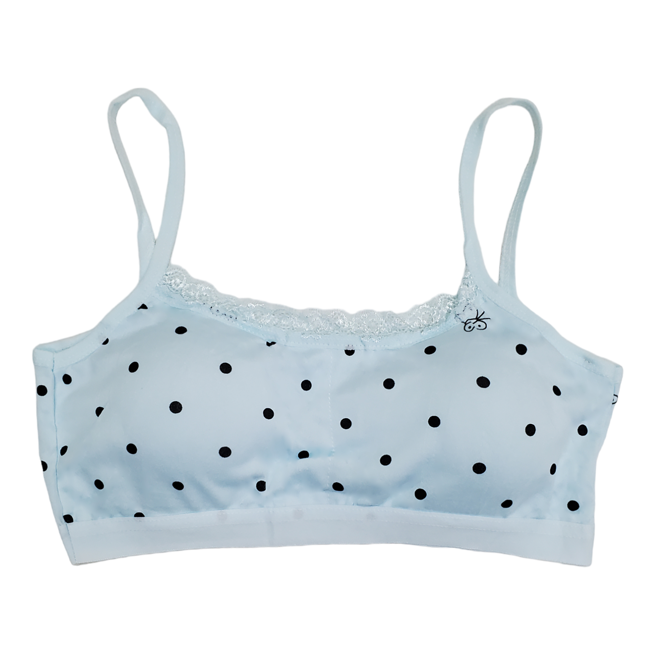 Corpiño Top Tirante Delgado Encaje Estampado Niña 6pz