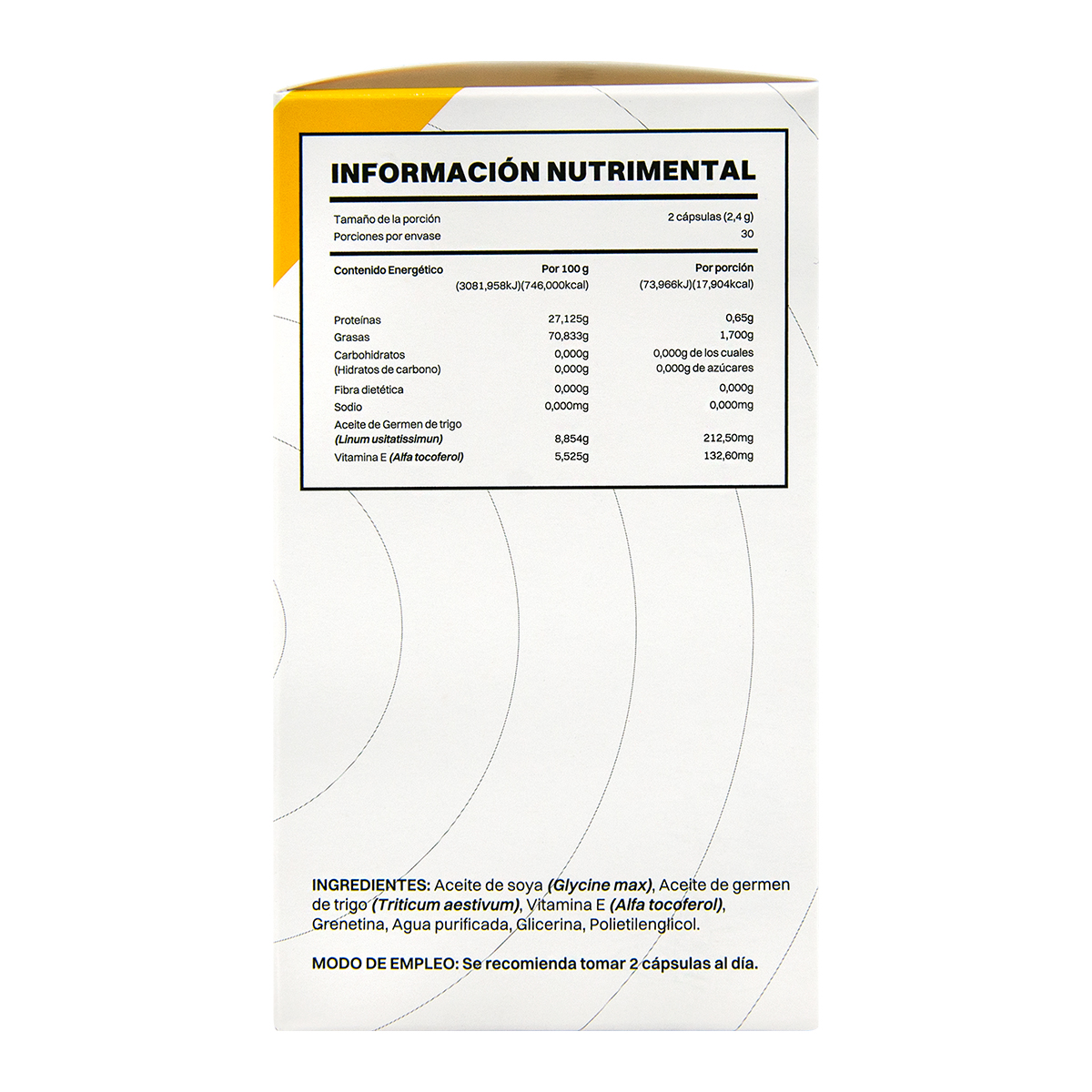 Smart Vit Vitamina E-1000, 60 capsulas Suplemento alimenticio