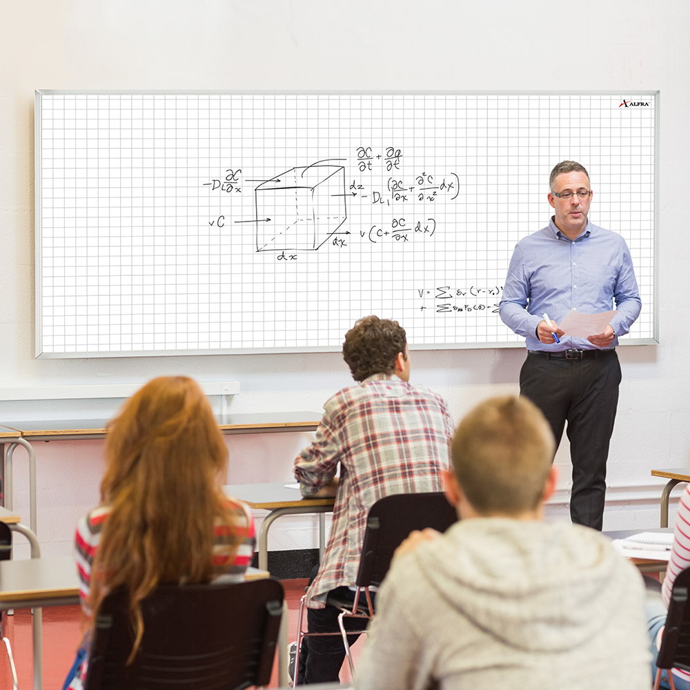 Pizarra Pintarrón Alfra Imantado Línea Phanton 120x300 cm