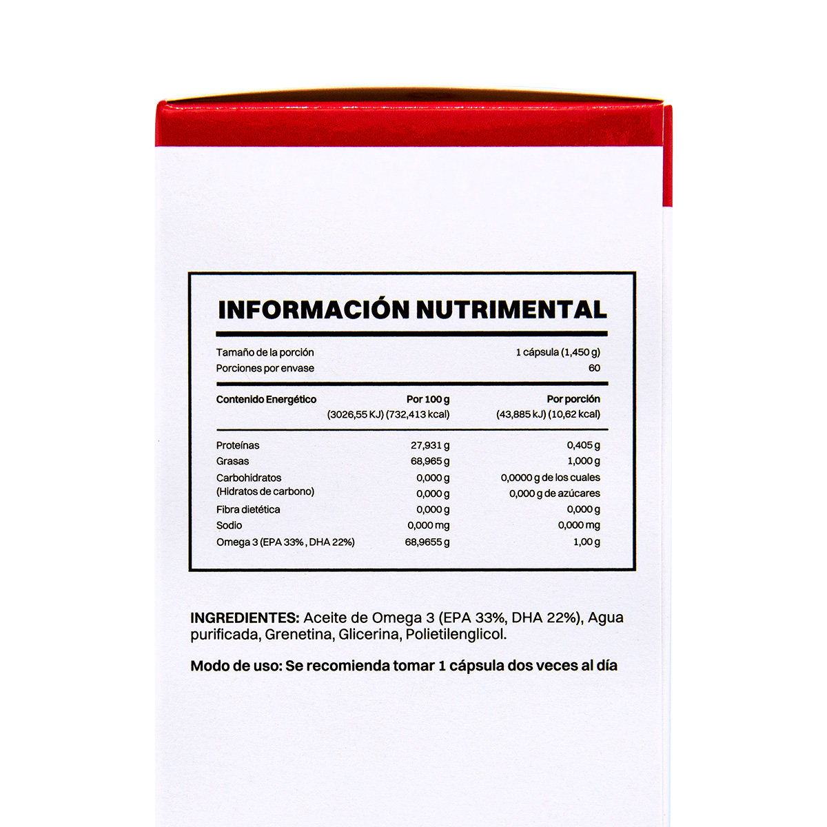 Smart Mega OMEGA 3 33% EPA + 22% DHA 30 capsulas Suplemento alimenticio