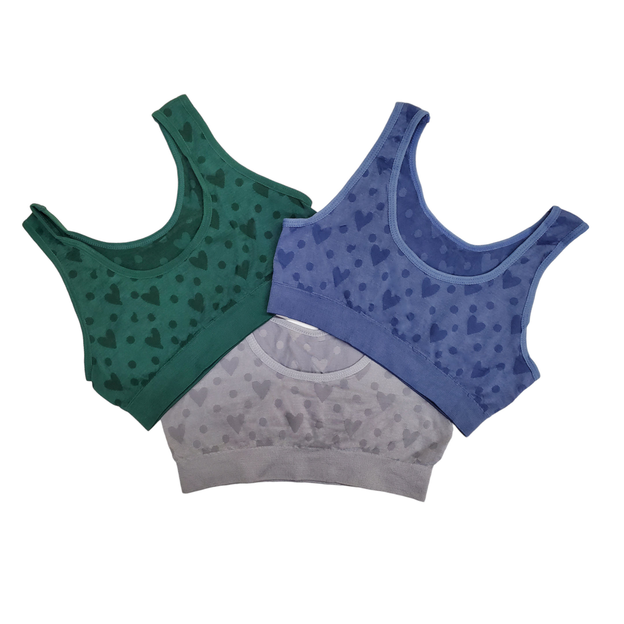 Corpiño Top Tirante Grueso Microfibra Para Niña 6pz