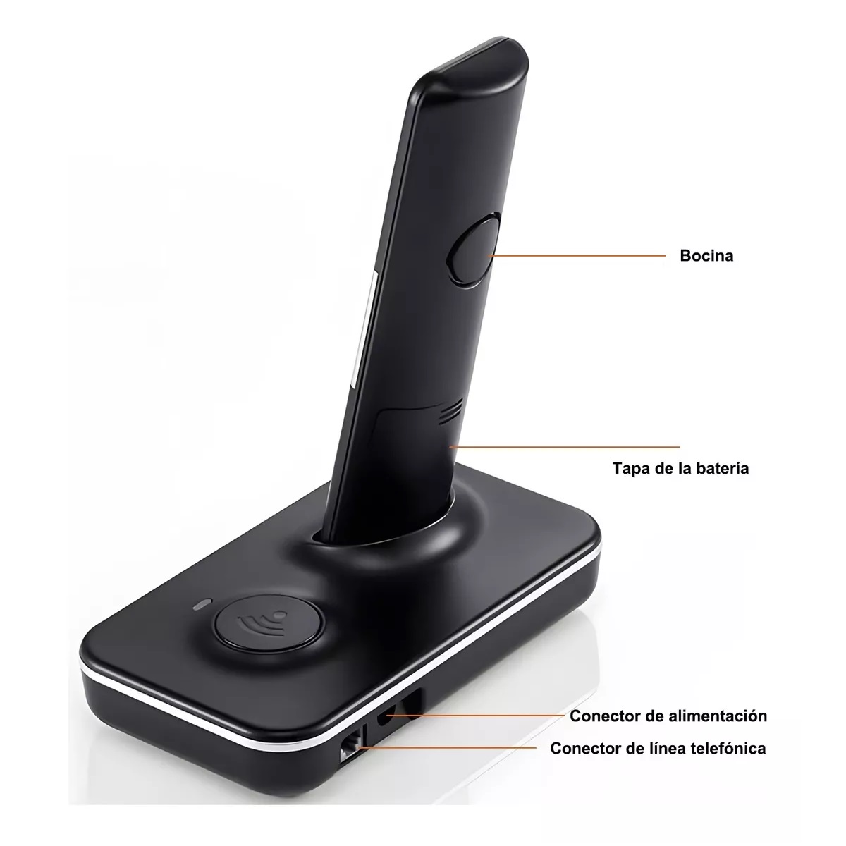 Teléfono Fijo Inalámbrico D1102b Con Contestador Automático