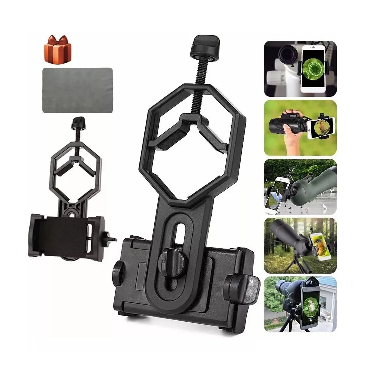 Adaptador De Lente De Teléfono Móvil Telescopio Microscopio