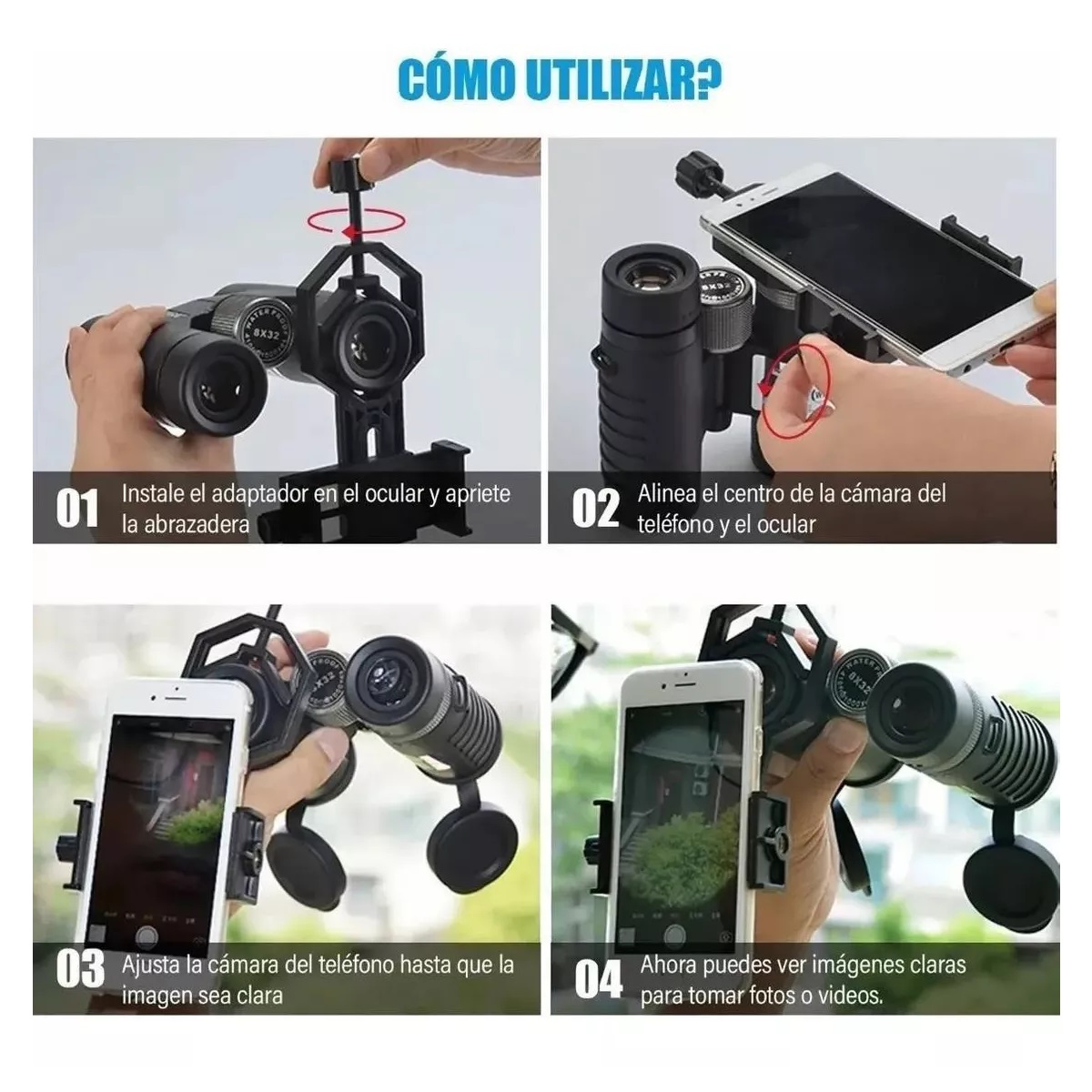 Adaptador De Lente De Teléfono Móvil Telescopio Microscopio