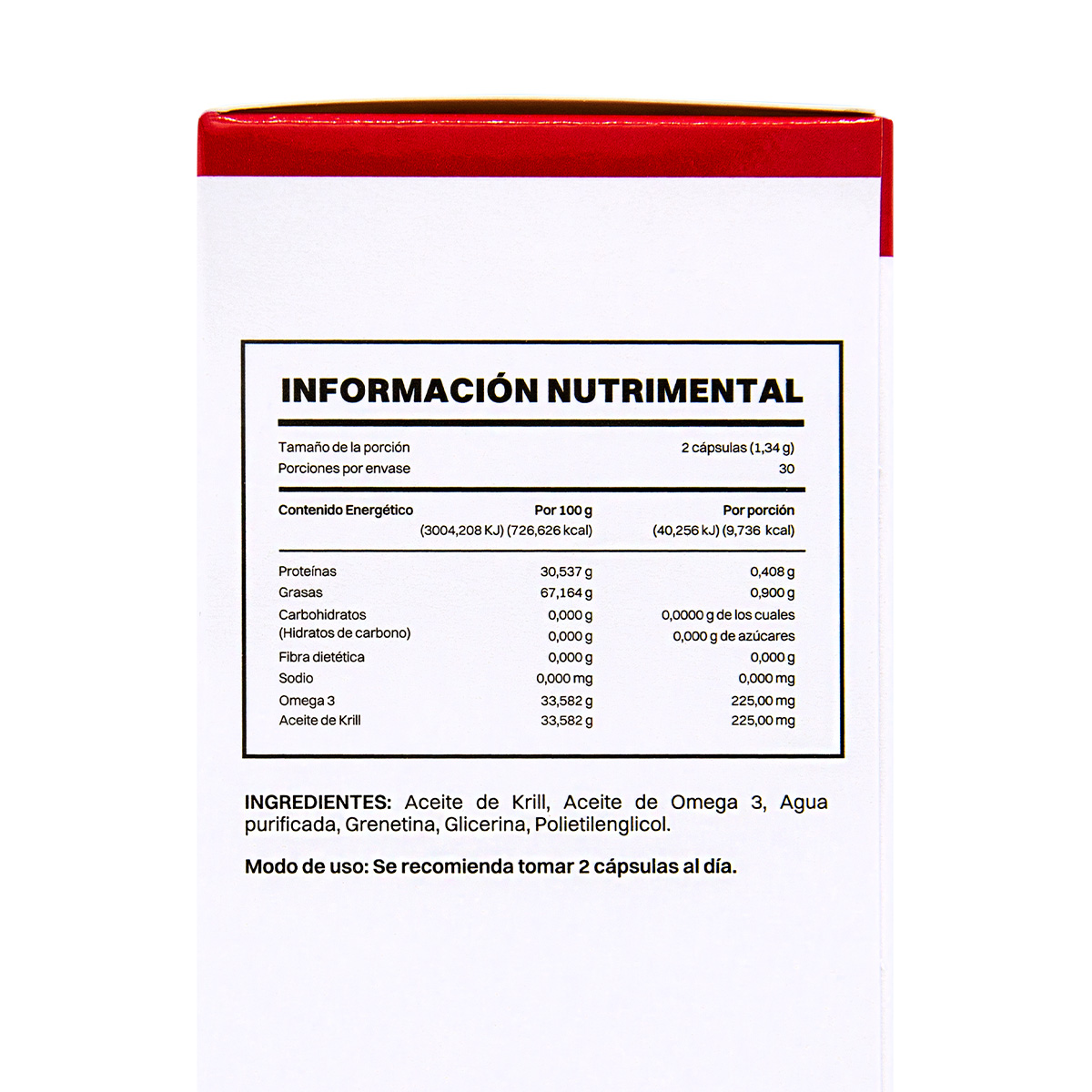 Smart Mega  Neo krill  Aceite de Omega + Aceite de Krill 60 Cápsulas Suplemento Alimenticio 