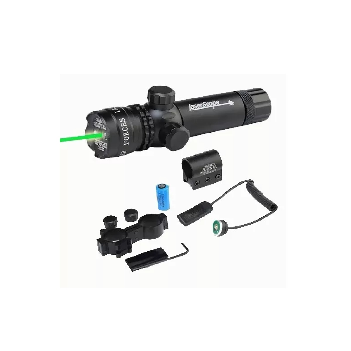 Apuntador Láser Verde Tactico Montura Para Riel 800m
