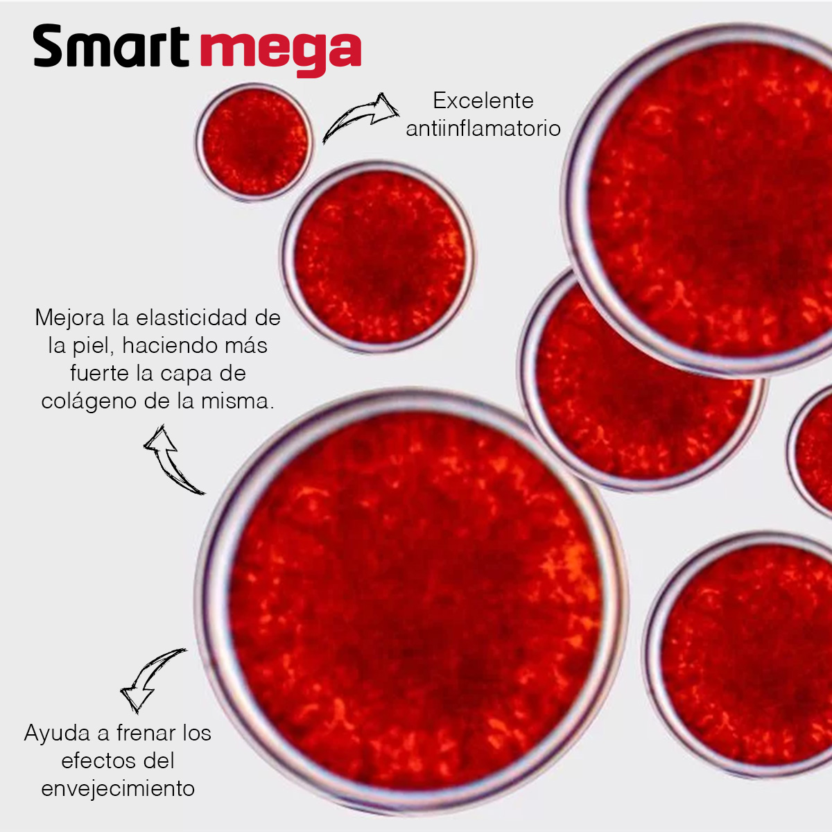 Smart Mega Omega 3 con Astaxsantina al 10% 30 Cápsulas Suplemento Alimenticio