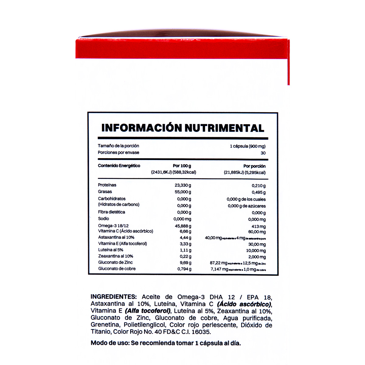 Smart Mega Omega 3 con Astaxsantina al 10% 30 Cápsulas Suplemento Alimenticio