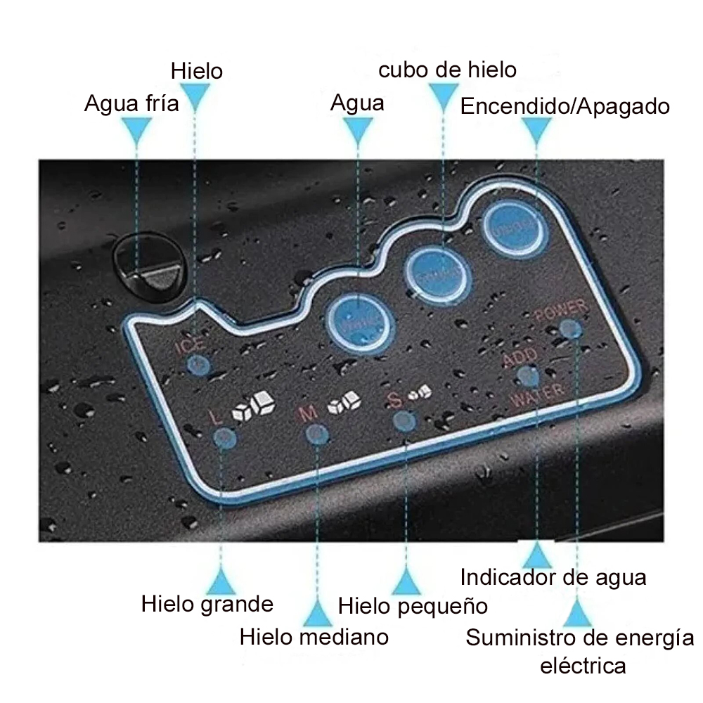 Máquina De Hielo Para Garrafón Desde 15kg Hasta 25kg X Dia