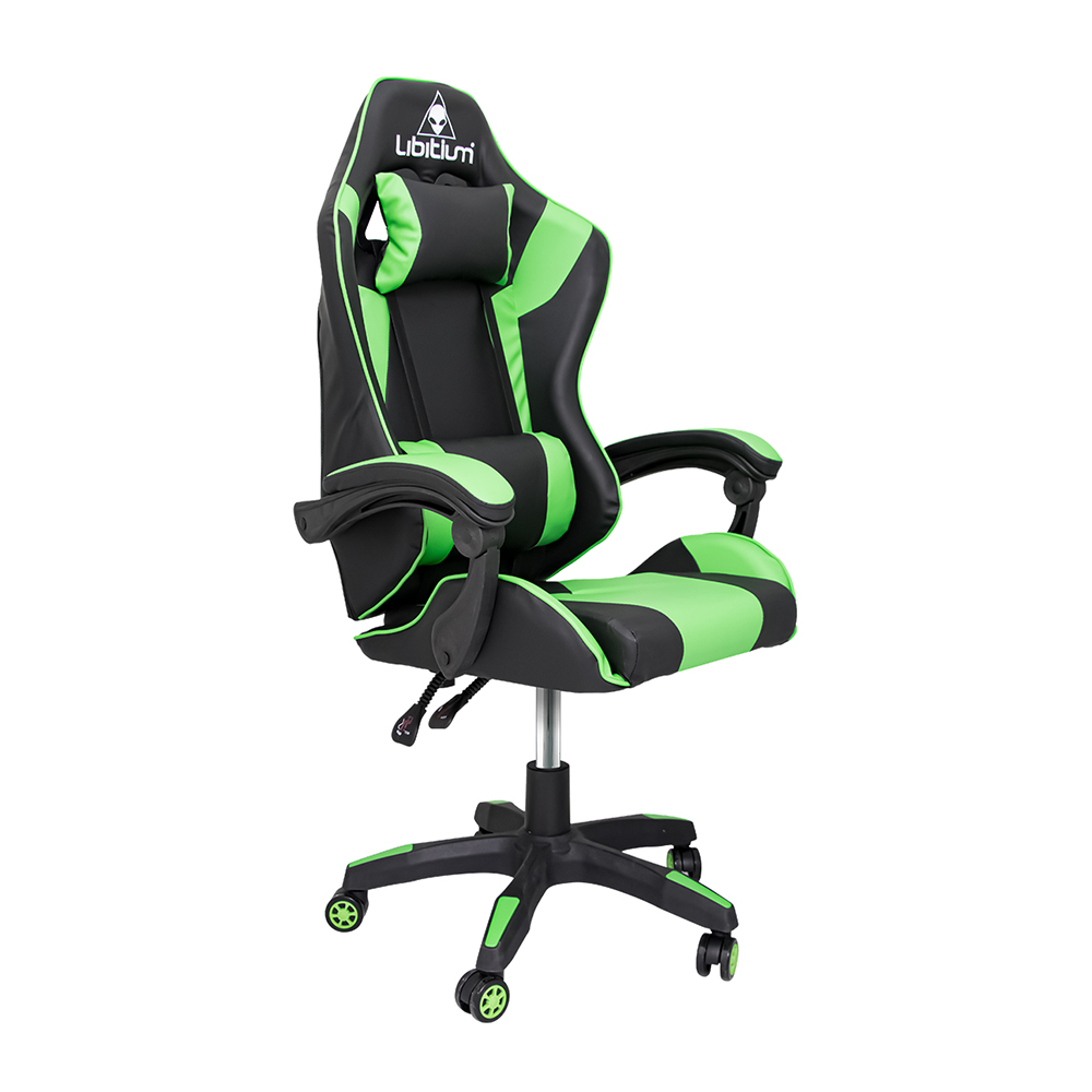 Silla Gamer Libitium Gaming Consola Pc Ergonomica Reclinable Verde