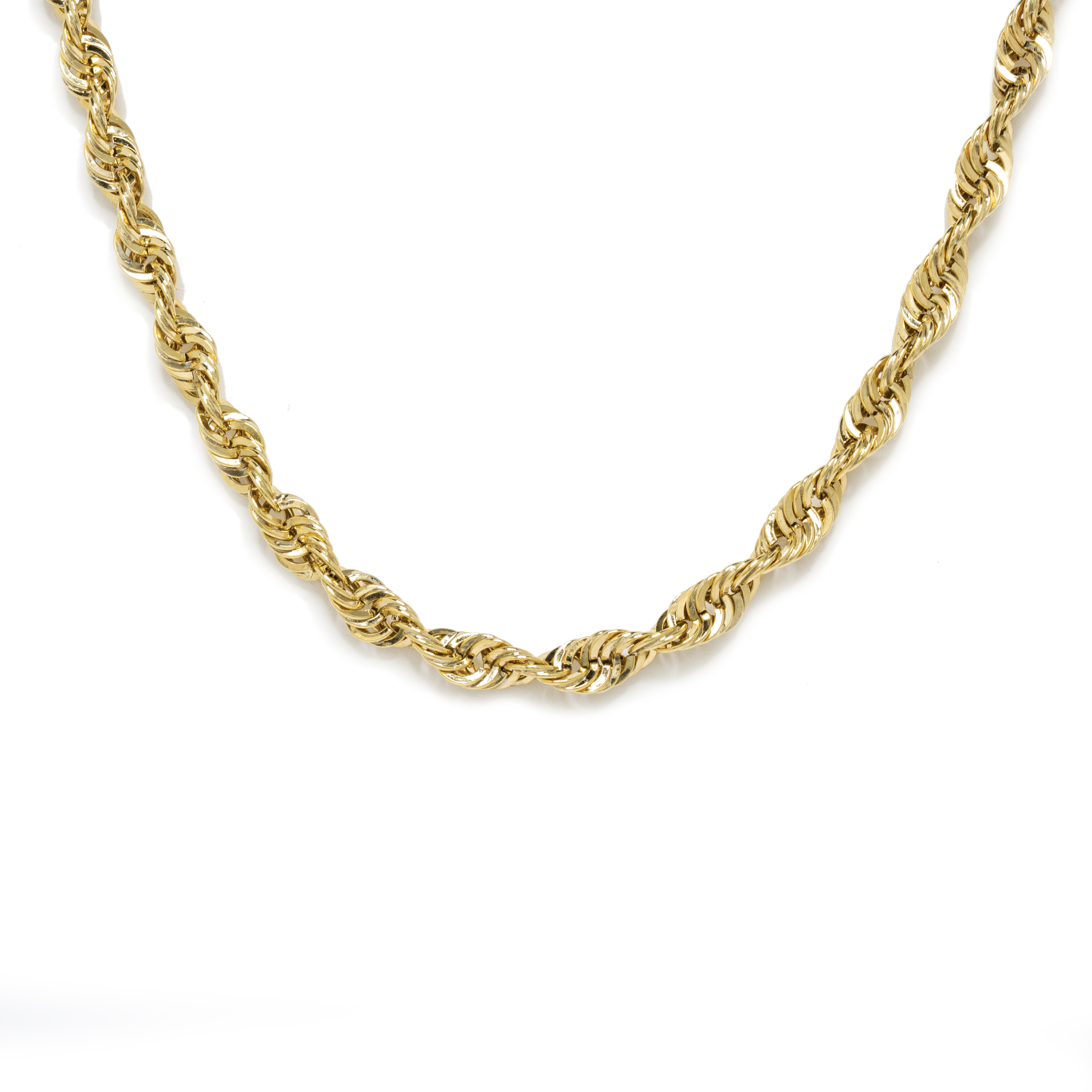 Cadena Torsal 60 cm x 3 mm Oro 10 Kilates..