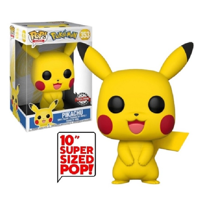 Funko Pop Jumbo Pokémon 10 Inch Pikachu #353 