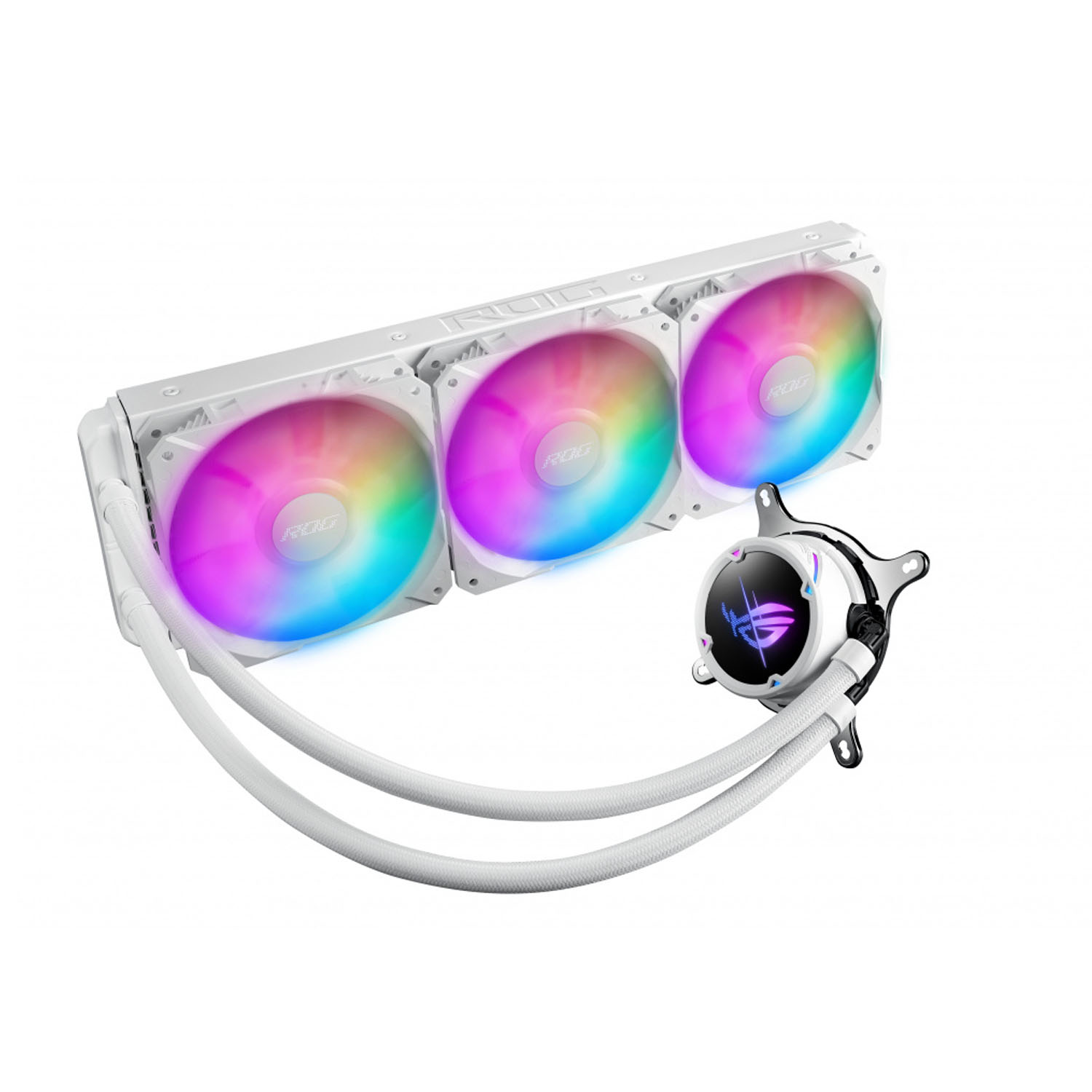 Enfriamiento Líquido para CPU Asus Rog Strix LC II 360 ARGB 3x120mm 800-2500RPM Blanco