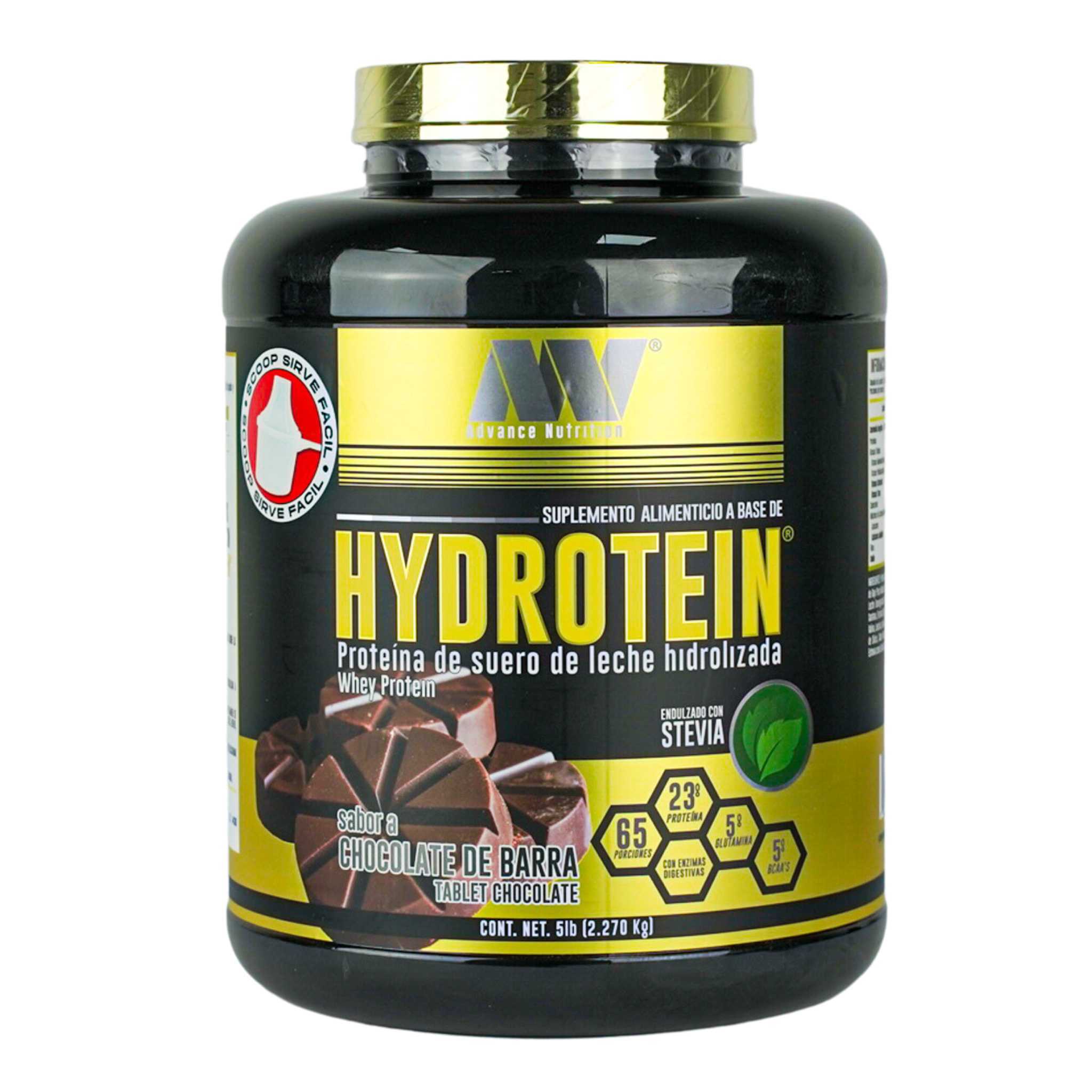 Advance Nutrition | Hydrotein | Proteina de Suero de Leche Hidrolizada | Sabor Chocolate en barra | 65 Porciones | 2.270 kg    