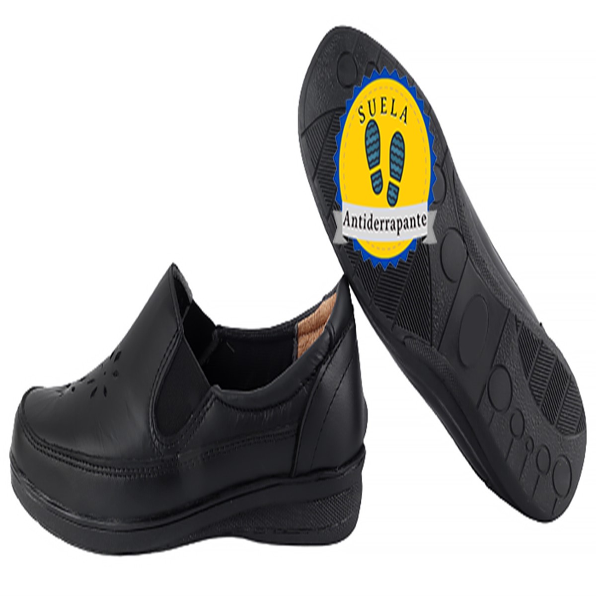 Zapatos Cómodos Dama Pie Diabético Juanetes 100% Piel 707-N