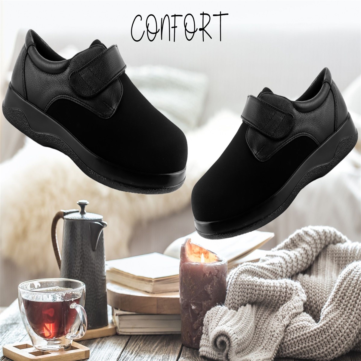 Zapato Ancho Para Pie Diabetico Juanetes Y Artritis 5705.