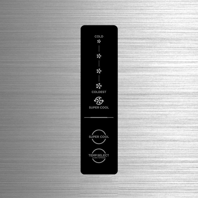 Refrigerador Midea MDRT480WENDXW 17 Pies Smart Sensor Bru Steel Silver