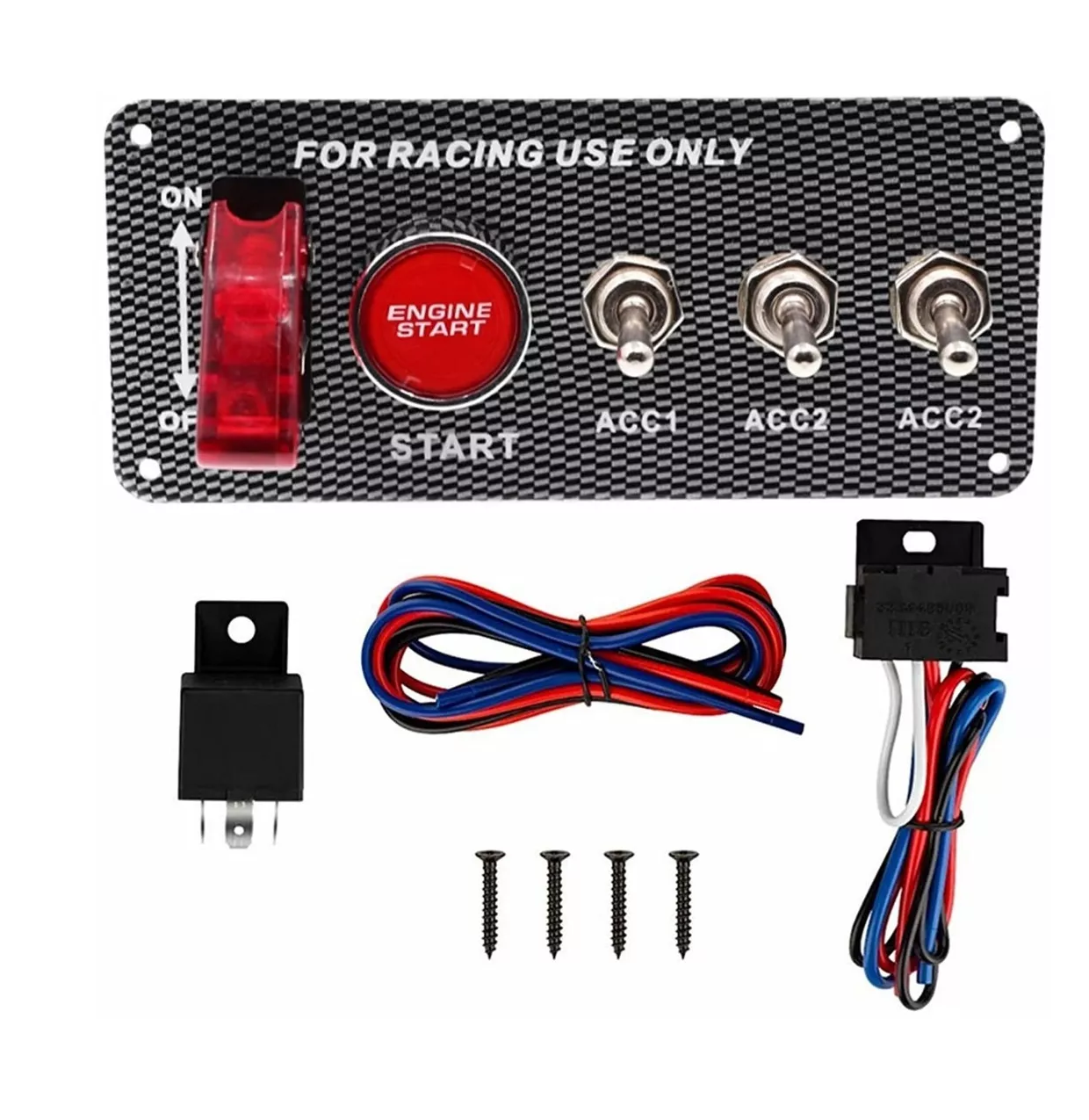 Botón De Arranque Racing Switch Encendido Panel De Auto 12v