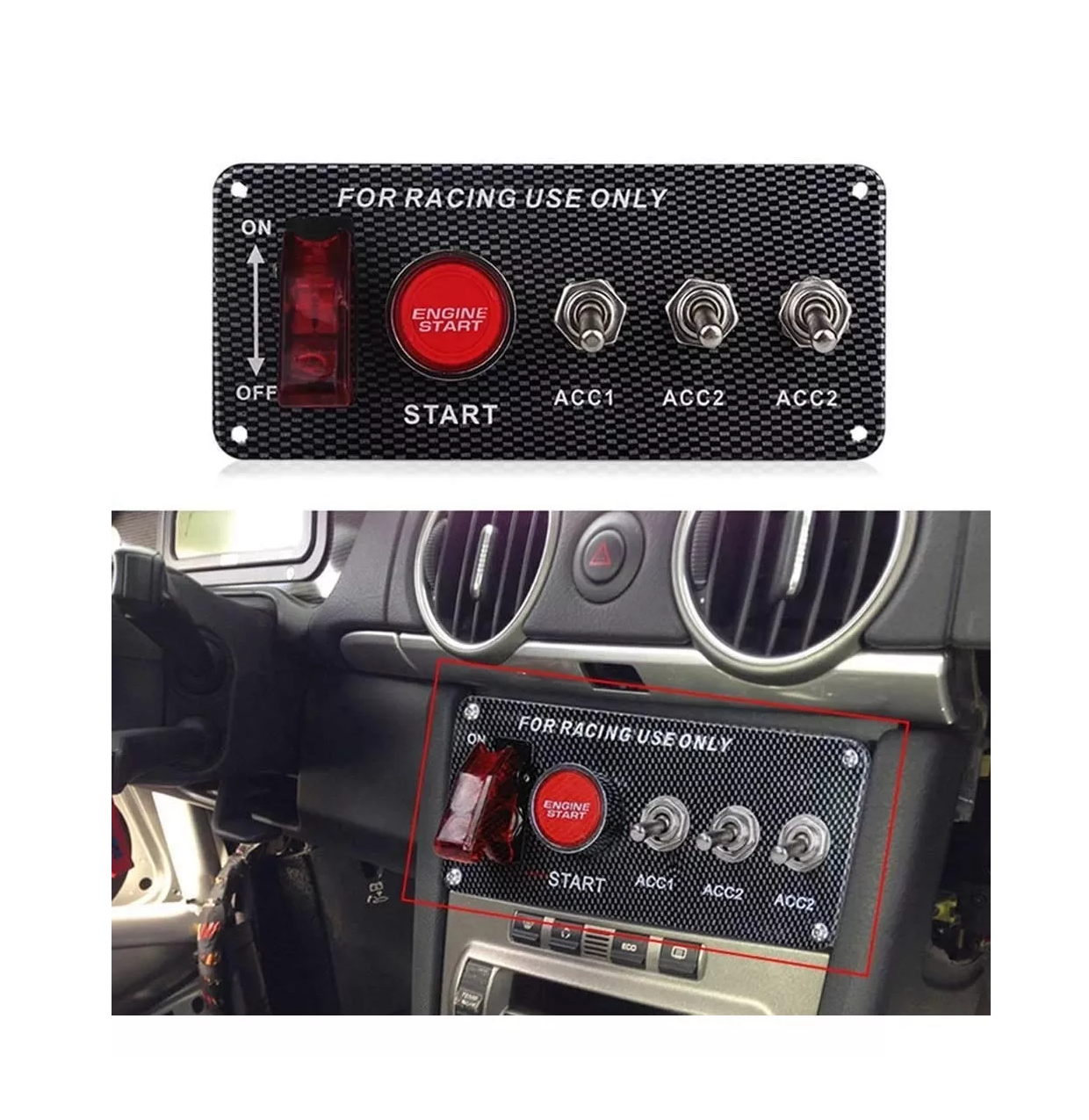 Botón De Arranque Racing Switch Encendido Panel De Auto 12v