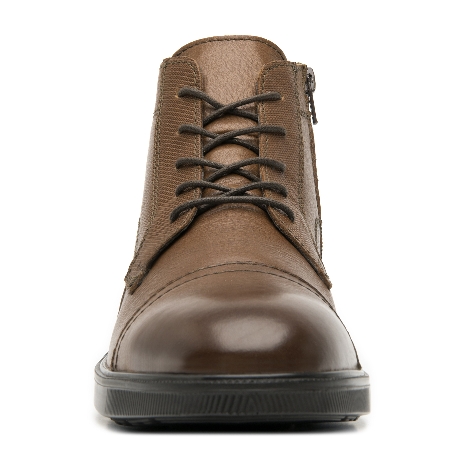 Botin Hombre Semi Vestir Clasico Flexi 412306 Tan Cierre Interno