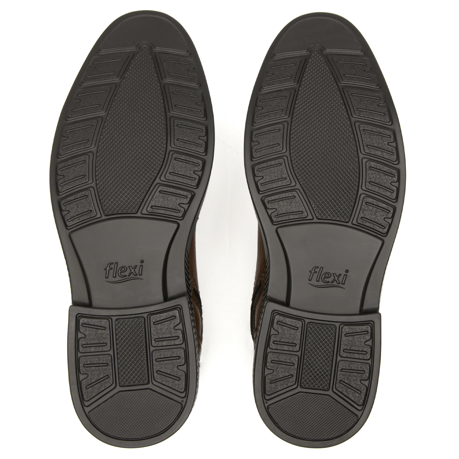 Botin Hombre Semi Vestir Clasico Flexi 412306 Tan Cierre Interno