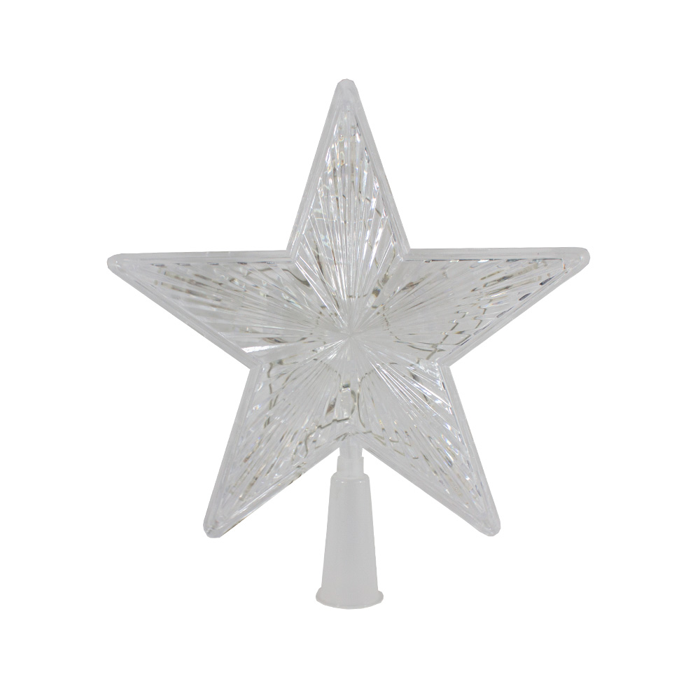 Estrella Fugaz Punta De Árbol Navideño Luz Azul 10 Led