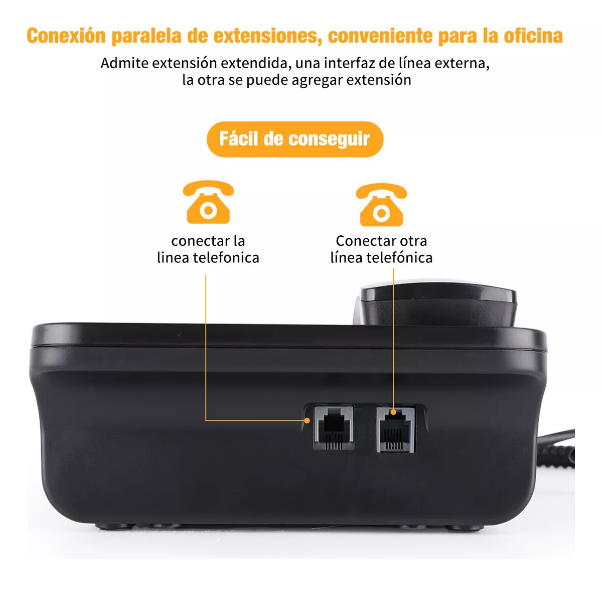 Teléfono Fijo Alambrico Telefono De Line Para Casa U Oficina