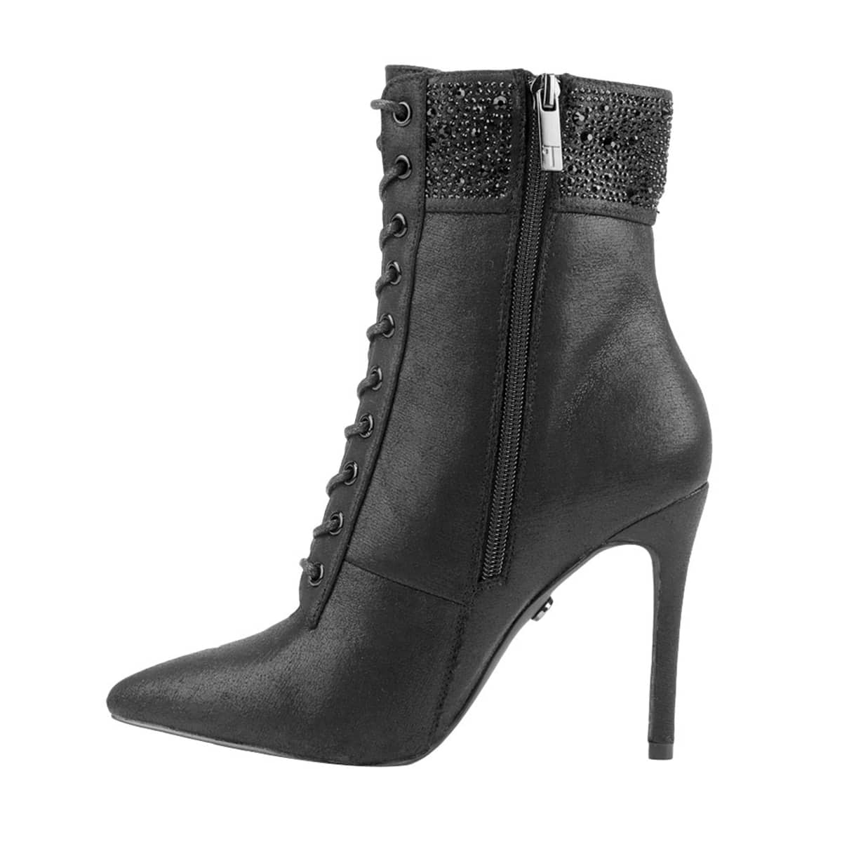 Botas de vestir color negro metálico, marca Thalia Sodi, puntales, mod. 1087850