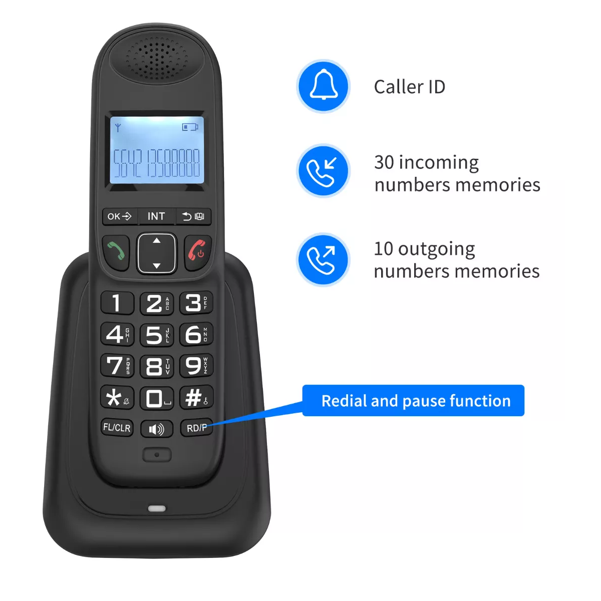 Teléfono Inalámbrico D1003 Con Contestador Automático