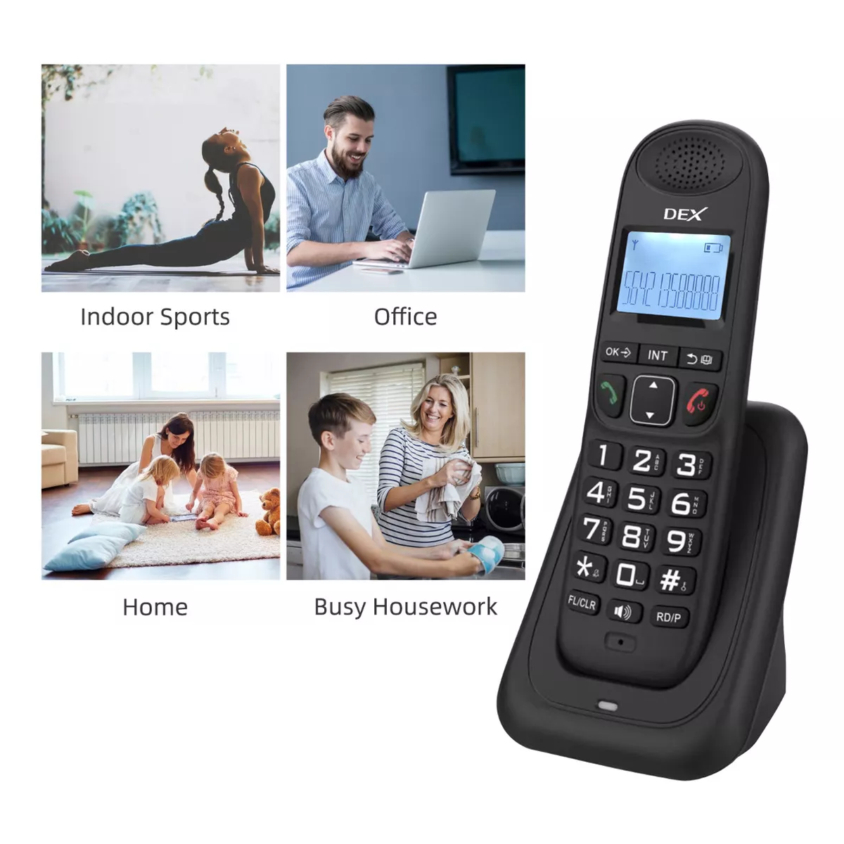 Teléfono Inalámbrico D1003 Con Contestador Automático