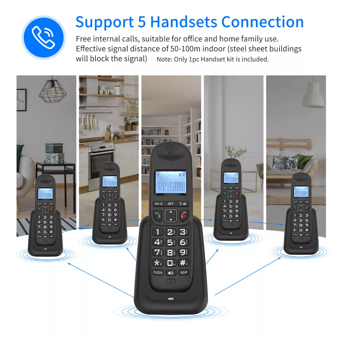 Teléfono Inalámbrico D1003 Con Contestador Automático