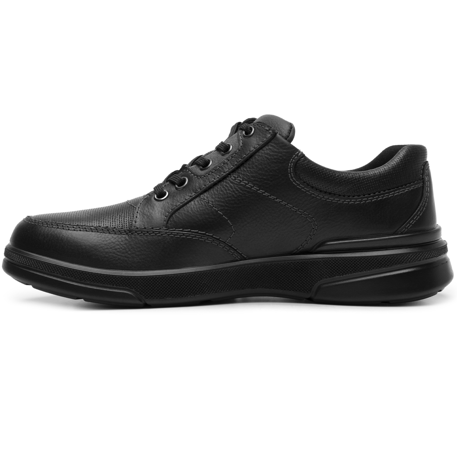 Zapato Derby Clasico Para Hombre 410605 Negro Piel Confort