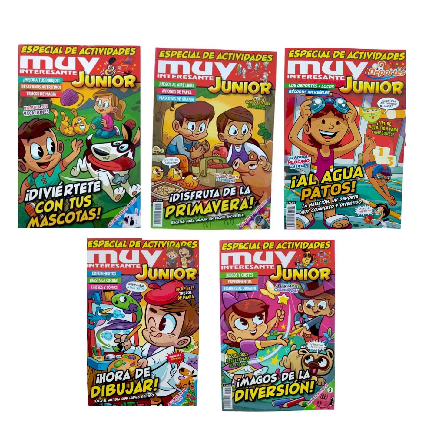 5 Revistas Muy Interesante Junior Especial De Actividades Niño Niña