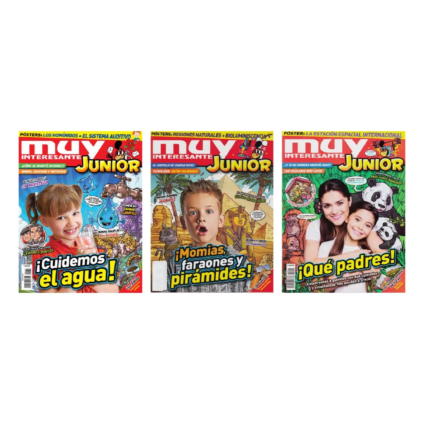 3 Revistas Muy interesante Junior Cultura Leer Niños Escolares Juegos 