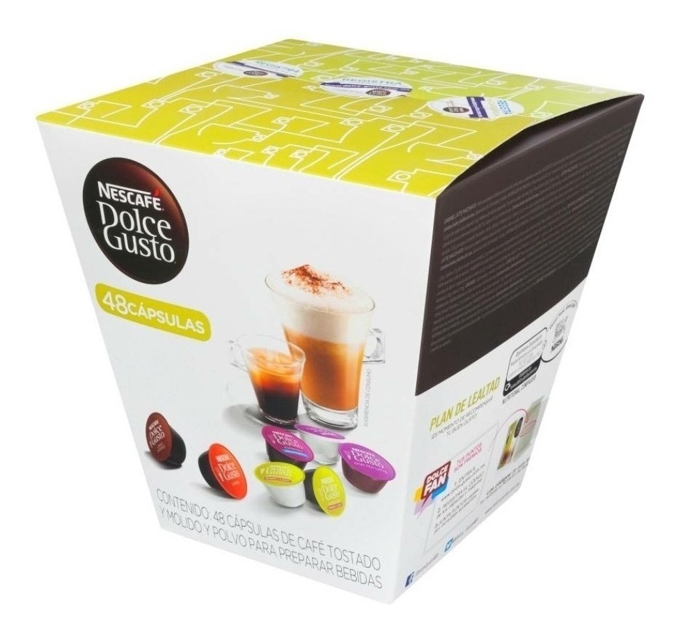 Cápsulas Café Dolce Gusto Nescafé Variedad De Sabores 48 Pzas