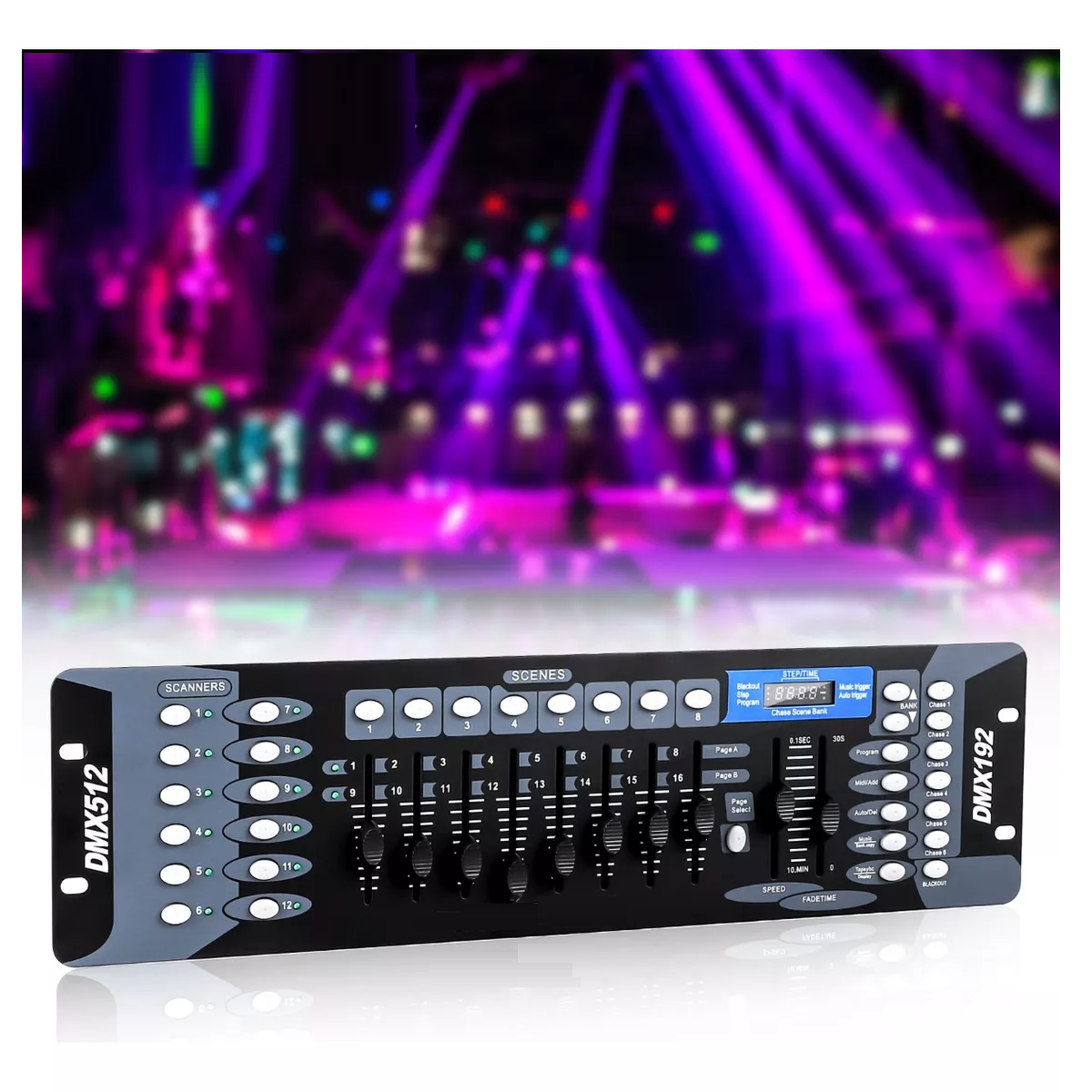 Controlador Dmx 192 Canales Luces Dj Consola 512 + Línea