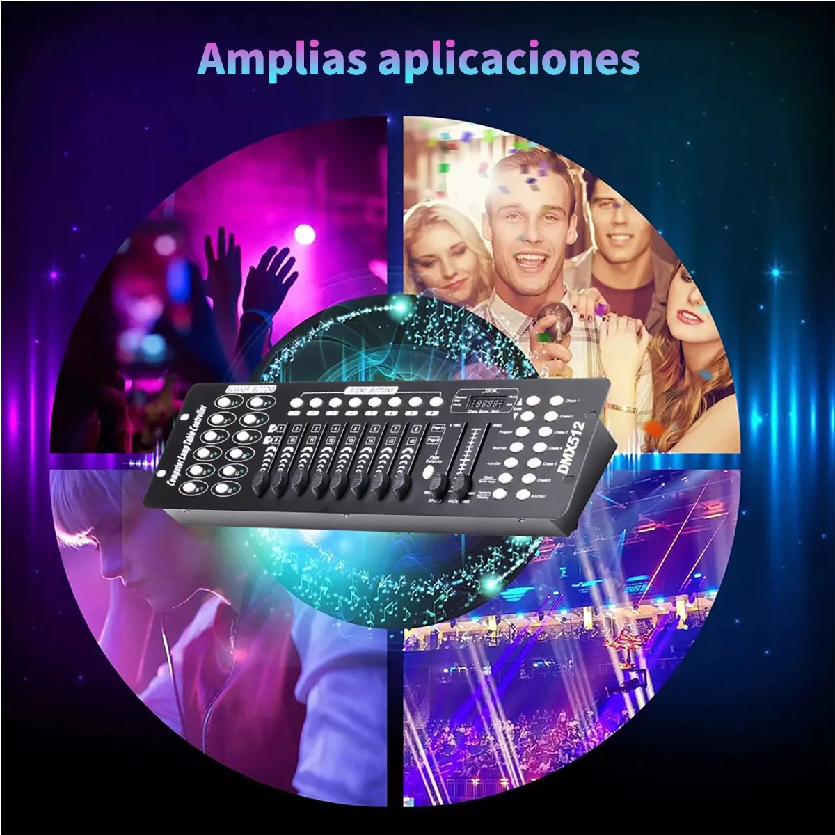 Panel De Consola Del Controlador De Luz 192 Canales