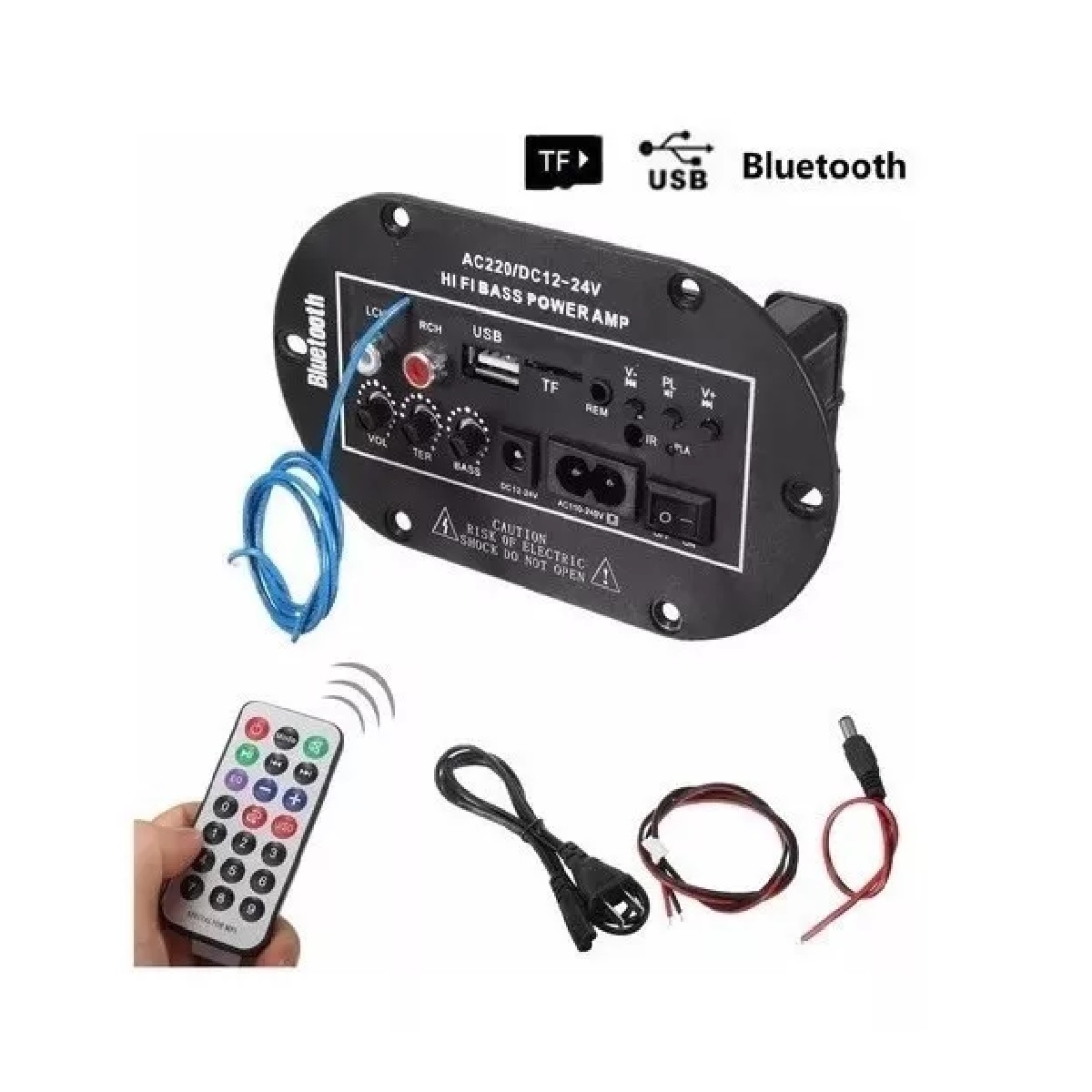 Placa Amplificadora De Audio De Alta Fidelidad Con Bluetooth