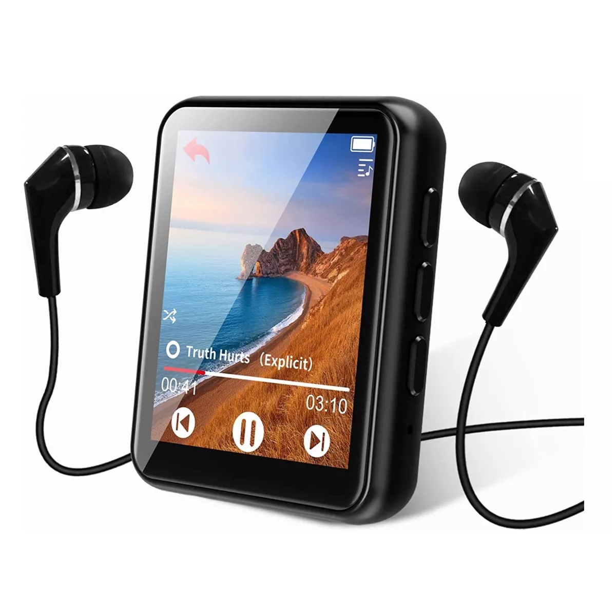 Reproductor Musica Portátil Mp3 Mp4 Bluetooth Negro