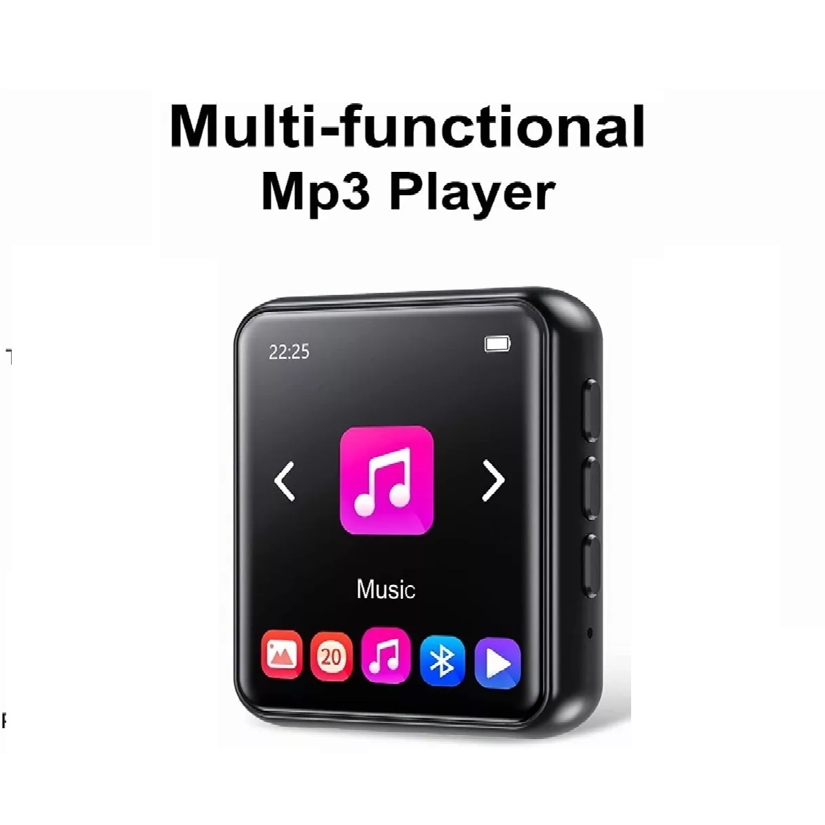 Reproductor Musica Portátil Mp3 Mp4 Bluetooth Negro