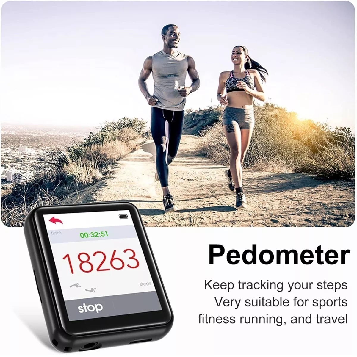 Reproductor Musica Portátil Mp3 Mp4 Bluetooth Negro