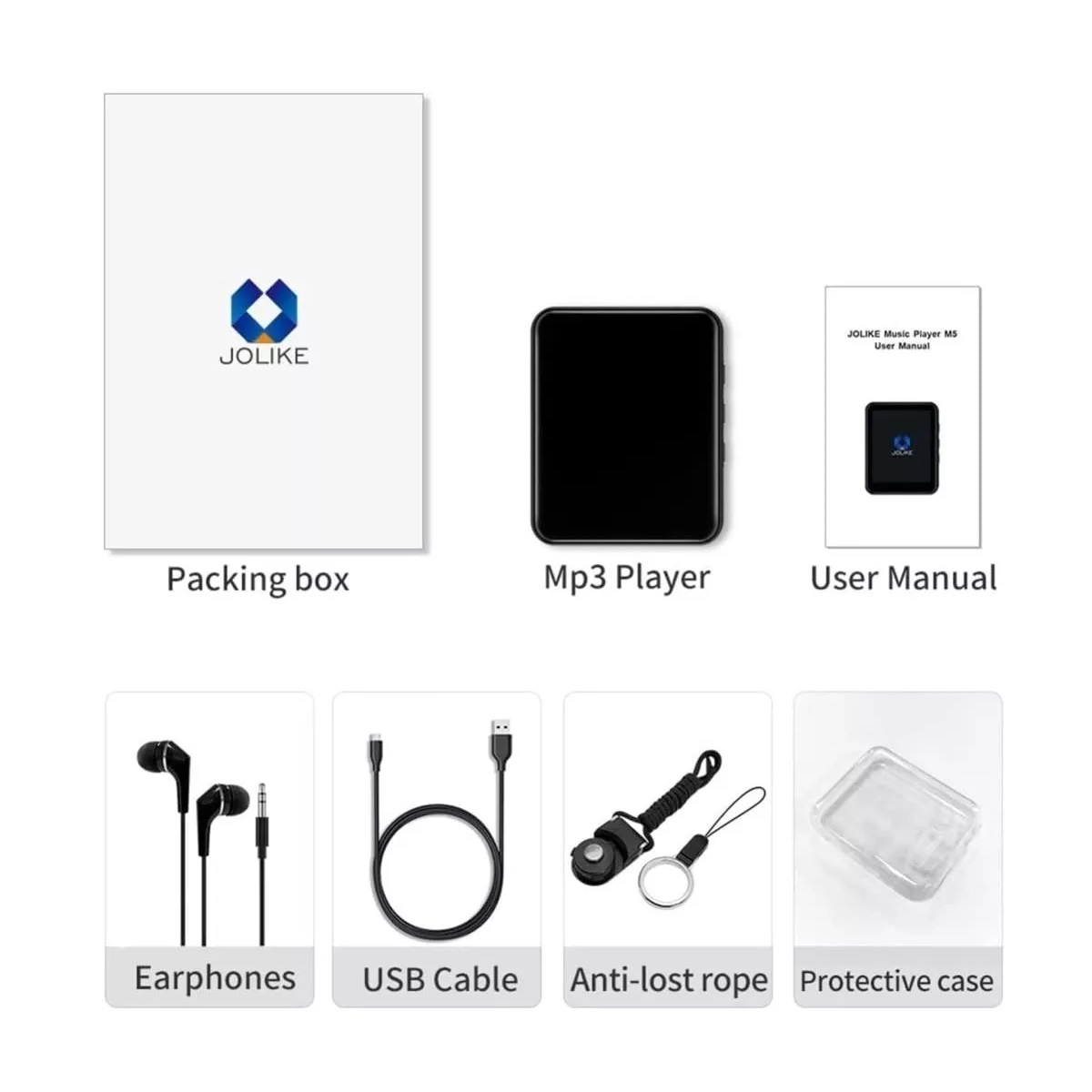 Reproductor Musica Portátil Mp3 Mp4 Bluetooth Negro