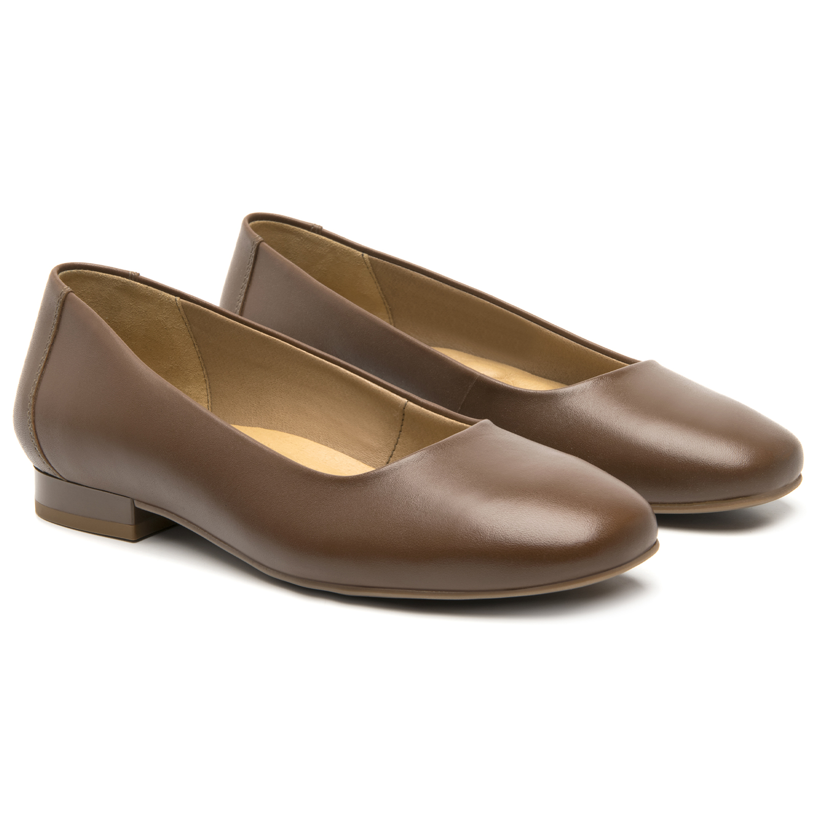 Ballerina Estilo Flats Confort Para Mujer Flexi 119901 Café