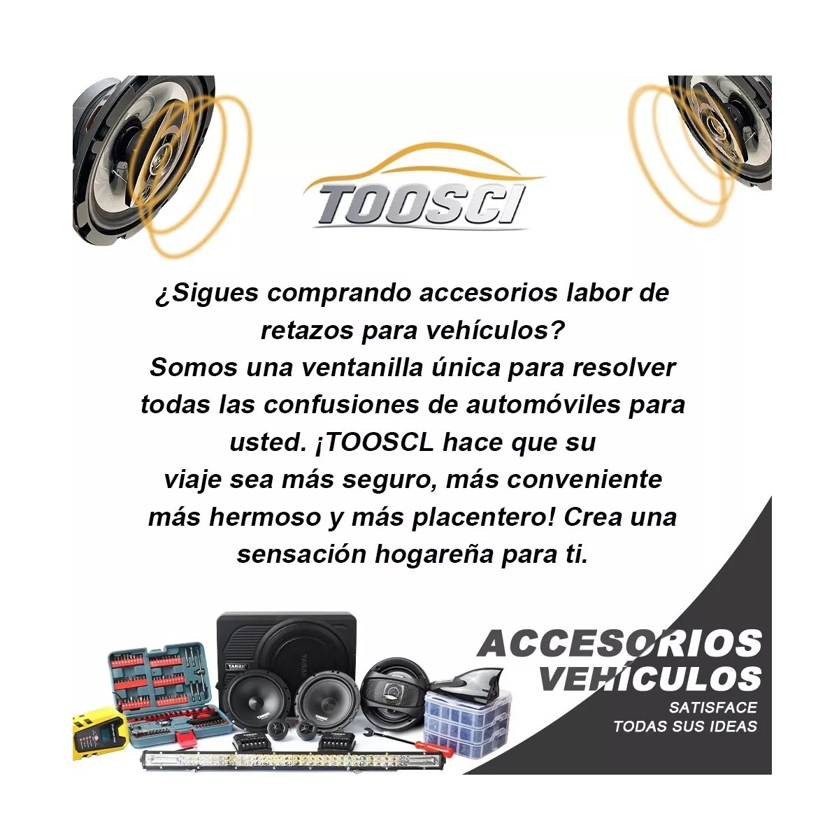 Set De Medios 6.5 Pulgadas Coaxial Bocinas Para Auto Cuerno
