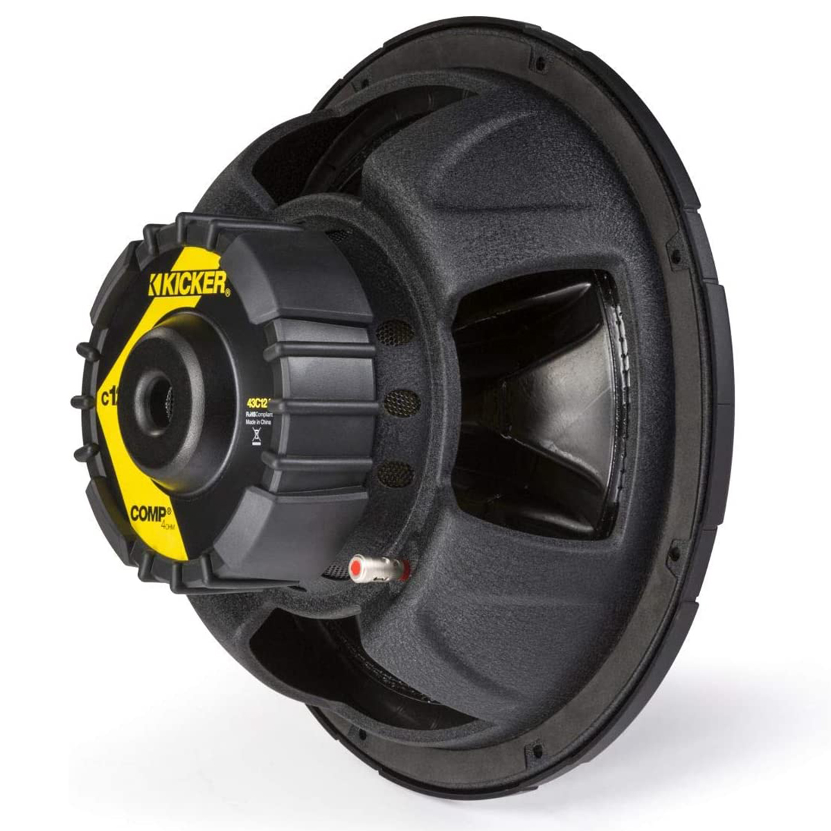 Subwoofer Kicker 12" C12 300w Max Bobina Sencilla Color Negro