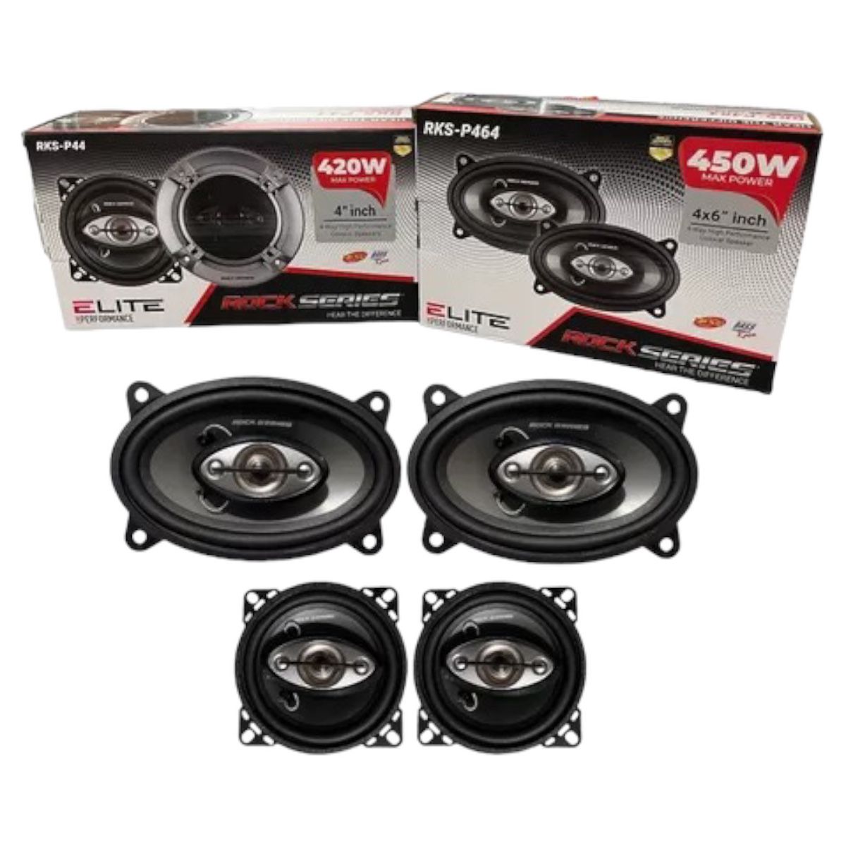 Estereo Pioneer 1din+bocinas 4x6 Y 4 Pulgadas Rock Series