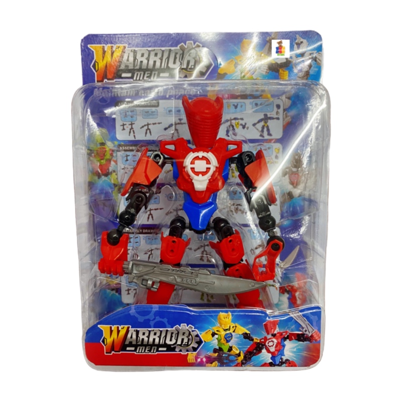 Super Héroes Robot Con Accesorios Juguete Armable 3pz